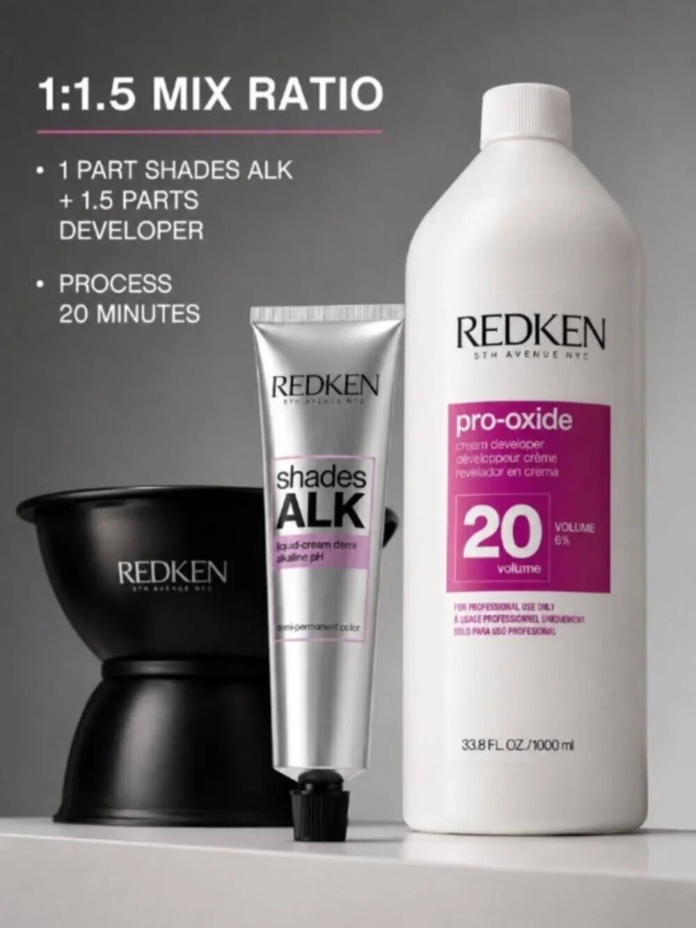 Redken Shades ALK 6R Demi-Permanent Liquid-Cream Hair Color 2.1 oz